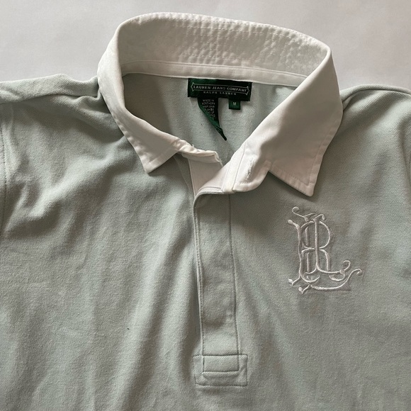Lauren Ralph Lauren Long Sleeve Polo Shirt Size Medium - Picture 3 of 9